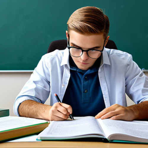 Home 23 **
A student diligently studying environmental engineering exam prep materials at a desk, surrounded by textbooks and notes, fully clothed, appropriate attire, safe for work, perfect anatomy, natural proportions, family-friendly, professional study environment, focused expression.
**