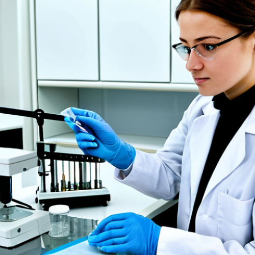 Home 8 환경분야 자격증 취득 이유 - **Subject:** A young professional environmental scientist, **Clothing:** fully clothed in a lab coat...