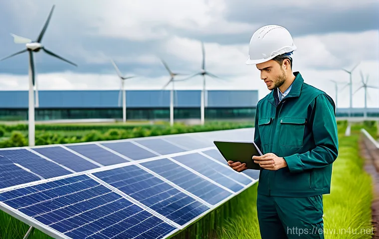 환경산업기사 연봉 현실 - **Prompt 2: Environmental Engineer Inspecting Water Quality at a Treatment Facility**
    A male env...