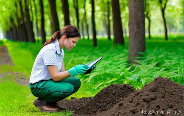 환경직 공무원 연봉 현실 - A group of three professional environmental public officials, two men and one woman, dressed in smar...