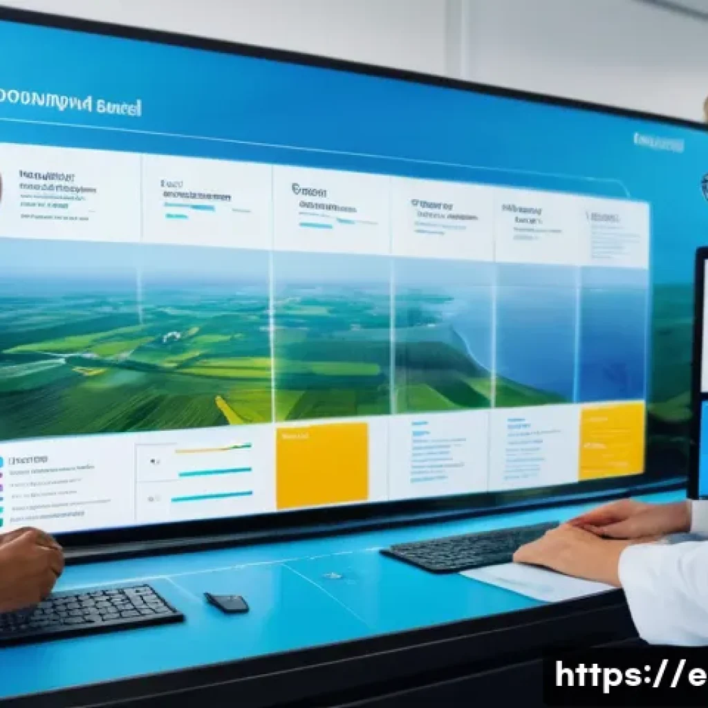 환경기사 자격증의 미래 전망 - **Prompt 1: Digital Environmental Guardians at Work**
    An inspiring, wide shot capturing a divers...